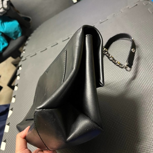 Michael Kors Cece Black Chain Shoulder Bag Leather Womens - Picture 7 of 12